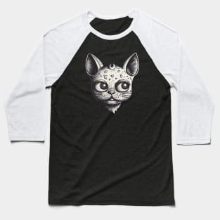 Dreamy cat Baseball T-Shirt